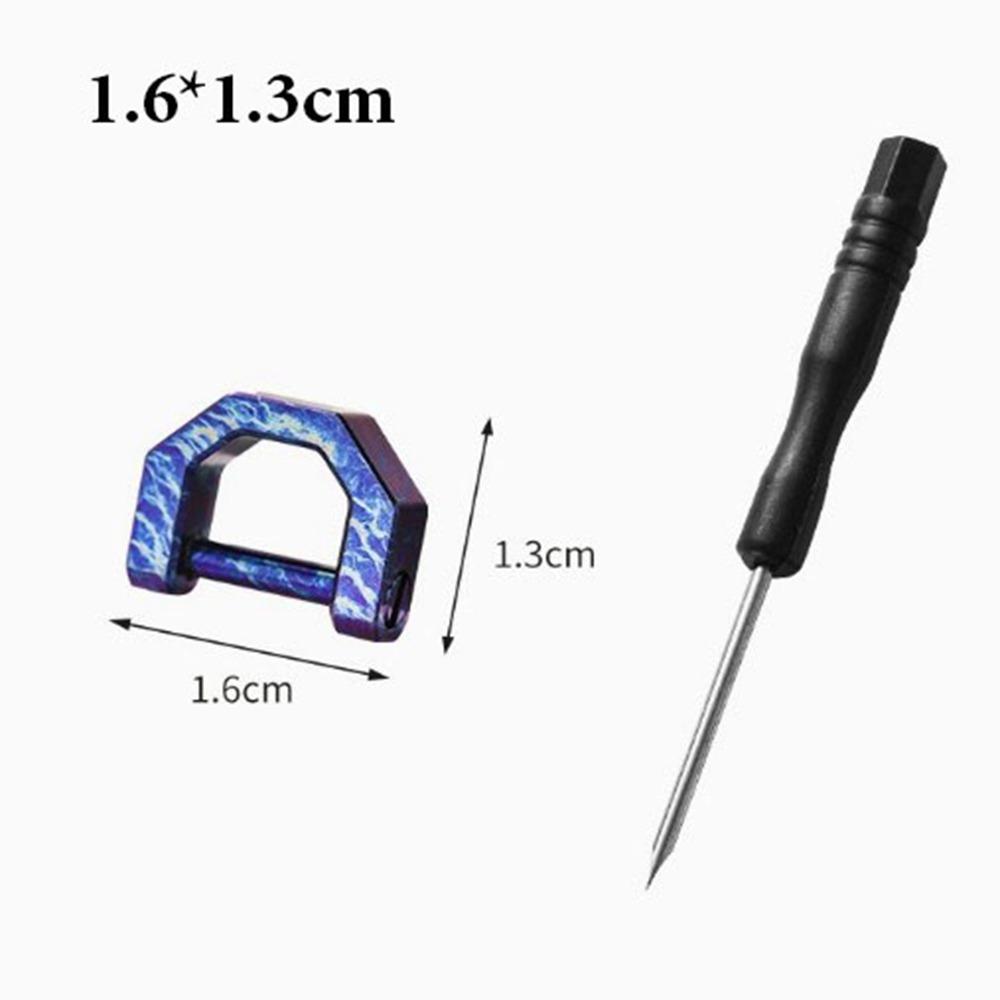 Tragbare Titan Hufeisen Schnallen Multifunktionale Schlüsselanhänger Haken Outdoor Zubehör