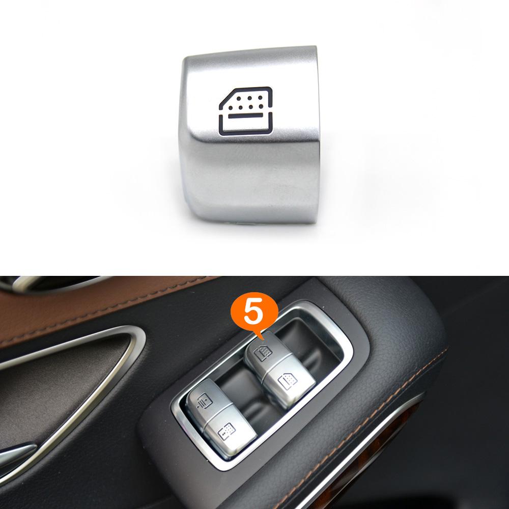 Interior Car Window Lifter Switch Button Cover Cap Replacement For Mercedes Benz S E Class W222 W213 S320 S400 S450 S500