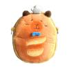 Croissant Capybara Bread Cute Animal Plush Messenger Bag For Women Men And