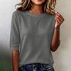 Damen T-Shirt mit kurzen Ärmeln, locker geschnitten, lässige leichte Bluse