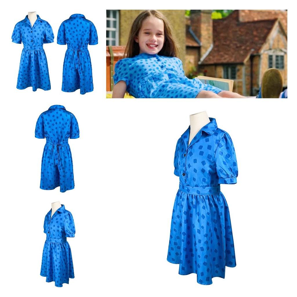 Matilda Cosplay Kostým Šaty Pro Dívky Směs Polyesteru Sladký A Svíží Styl Velikosti Pro Děti I Dospělé