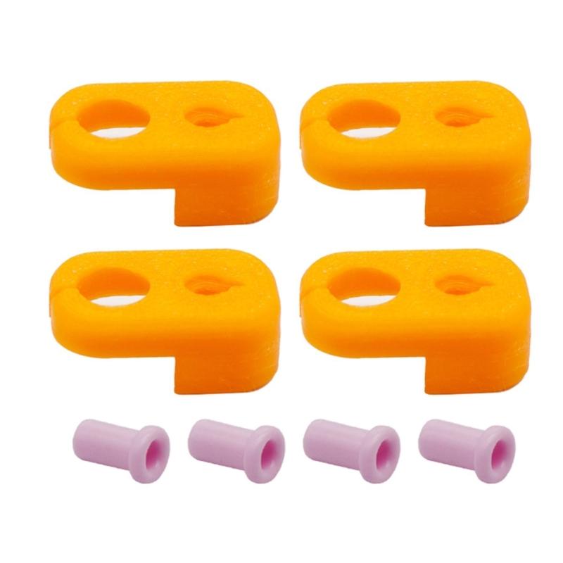 4Pcs/set 3D Printer Protective Adapter Mounting Ceramic Feed Throat Guard For X1 X1C P1P P1S 3D Printer Accessories
