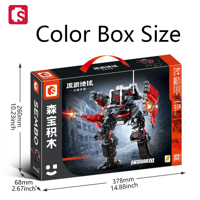 Non-Toxic Sembo Block The Wandering Earth Series Building Block Super Mecha Model Bricks Ornaments Children Toys Birthday Gifts Chritmas Gifts