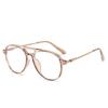 Vintage Lesebrille mit Doppelsteg für Herren Anti-Blaulicht Quadratischer Rahmen Alterssicht Brille