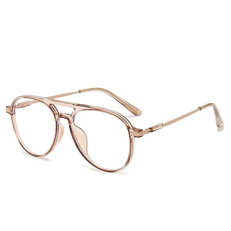 Vintage Lesebrille mit Doppelsteg für Herren Anti-Blaulicht Quadratischer Rahmen Alterssicht Brille