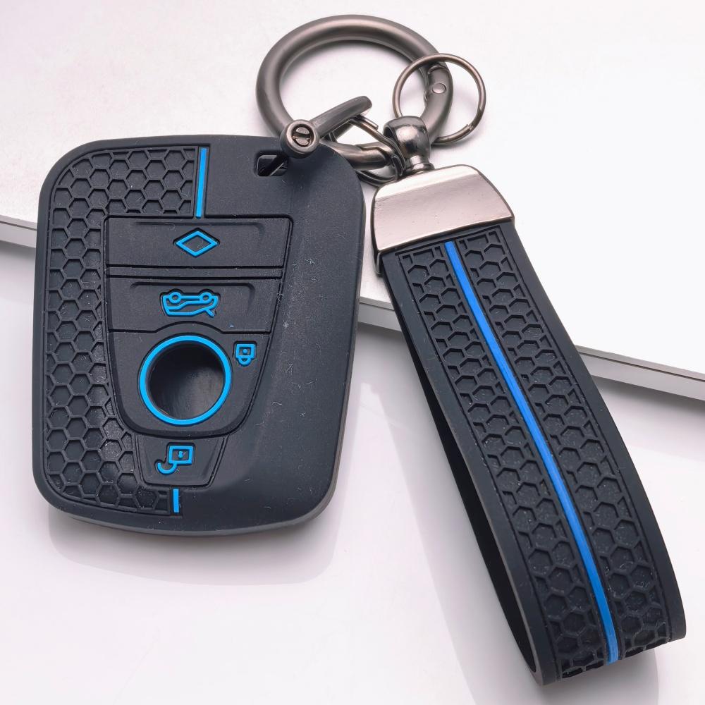 Copri Telecomando per BMW i3 i8 con Portachiavi Anti-Graffio Antiurto Guscio Protettivo Supporto Struttura Antiurto Texture Morbida Presa Facile Installazione Design
