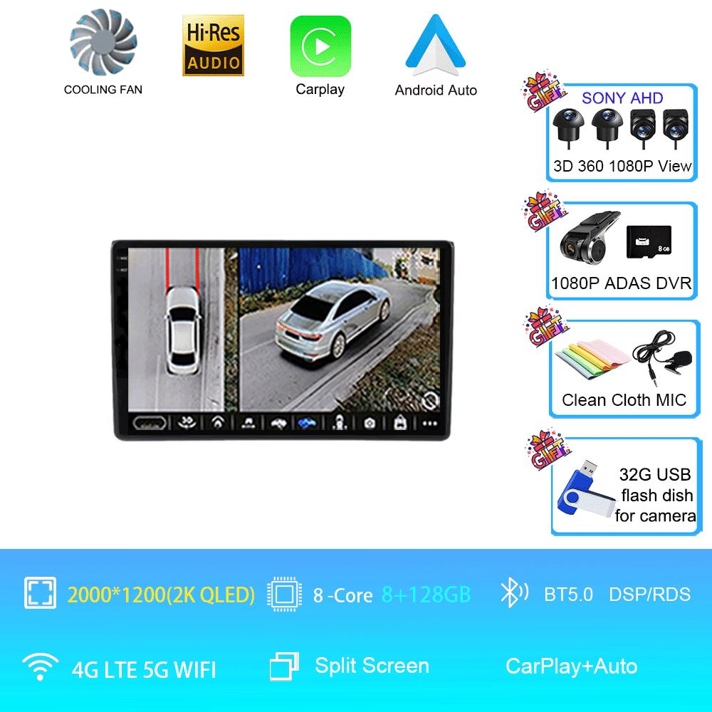 Android 14 For Wuling Hongguang 2025 Car Radio Wireless Carplay Multimedia GPS Player Head Unit No 2 Din 2din Dvd