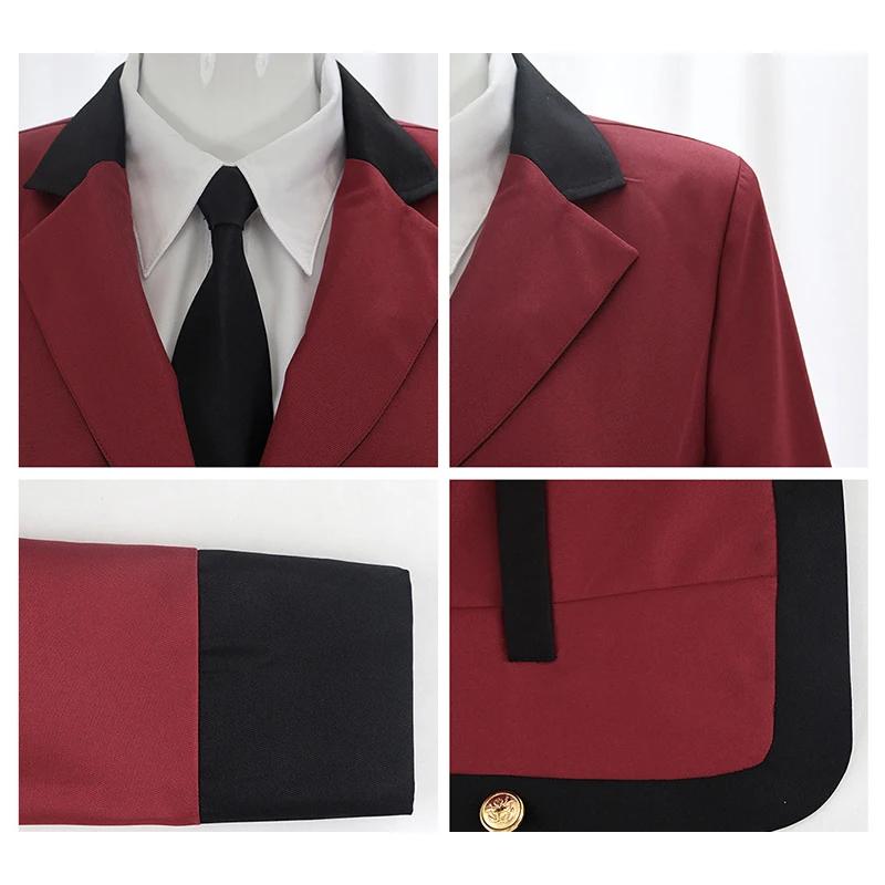 Kakegurui Yumeko Jabami Cosplay Costume Women's Anime School Uniform Outfit Fancy Dress Party Role Play Game Halloween Costumes