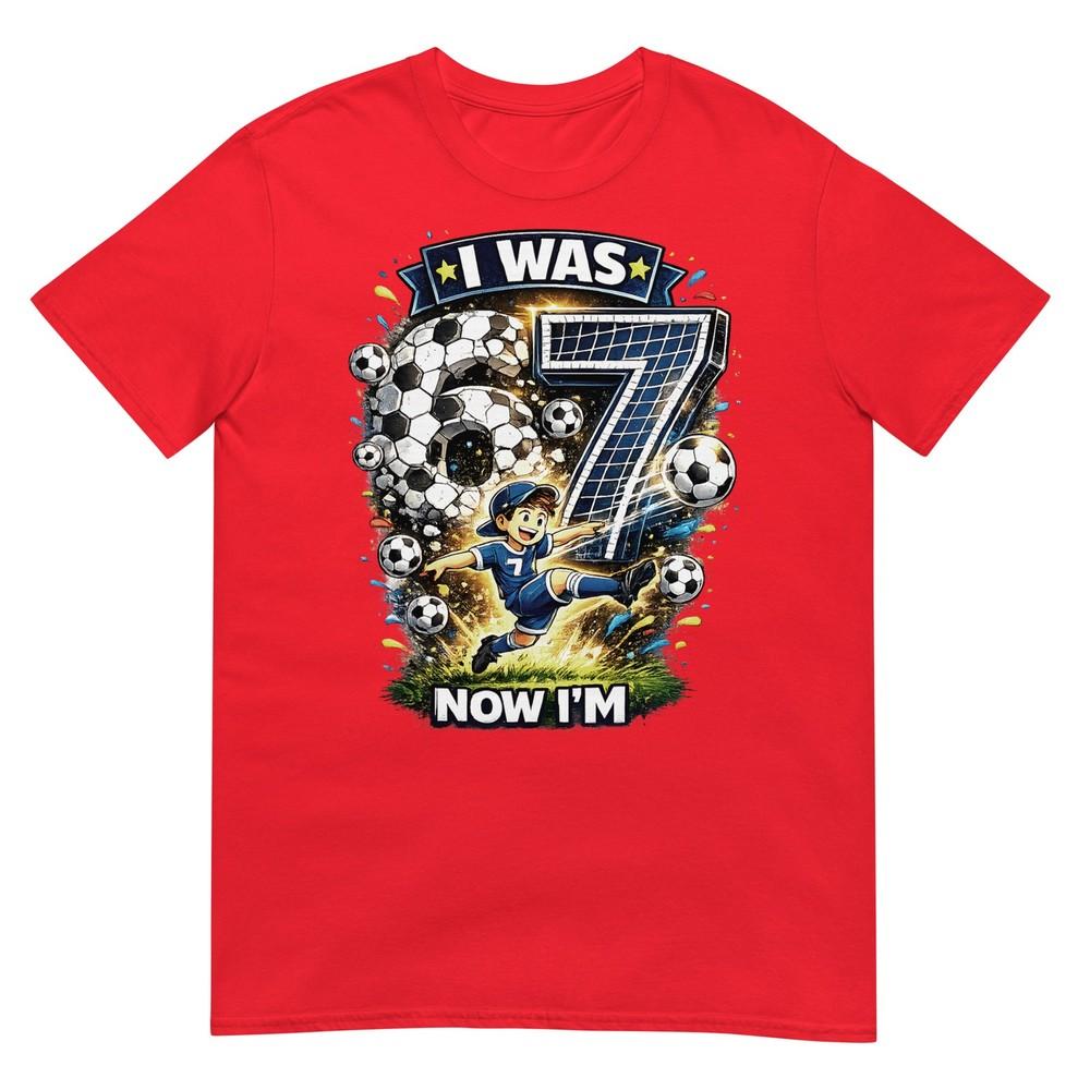 I Was 6 Now Im 7 Six Seven Soccer 67 Funny Birthday Boys Tshirt S
