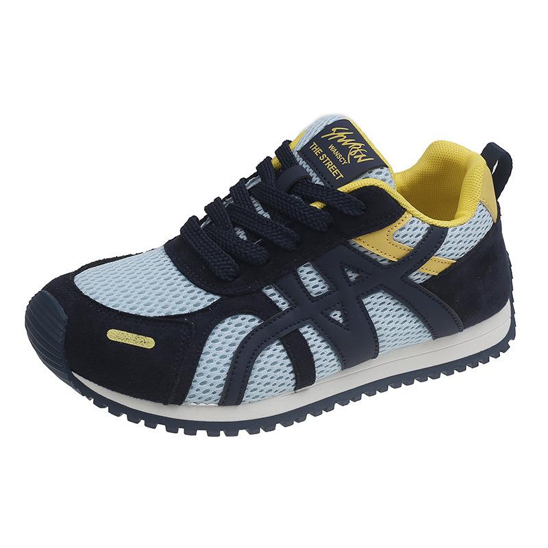 2025 New Spring and Autumn Fashion Casual Shoes Children's Thin-soled Sports Shoes German Training Shoes Mesh Comfortable Dad Shoes Women's