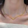 Classic Moon Pendant Clavicle Chain Fashion Exquisite Necklace Light luxury and unique Irregular Jewelry Gift Accessories