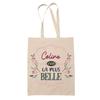 Tote Bag - PLANETEE - Coline the Most Beautiful - Jute - Printed In France - Large Capacity