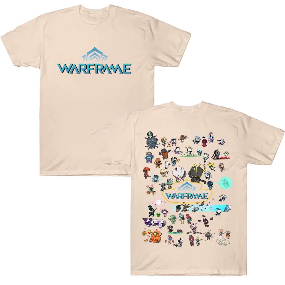 Warframe Premium Oversized Anniversary T Shirt Fashion Round Neck Cotton Short Sleeve Tee Shirt Comic Casual Comfort Unisex Tees