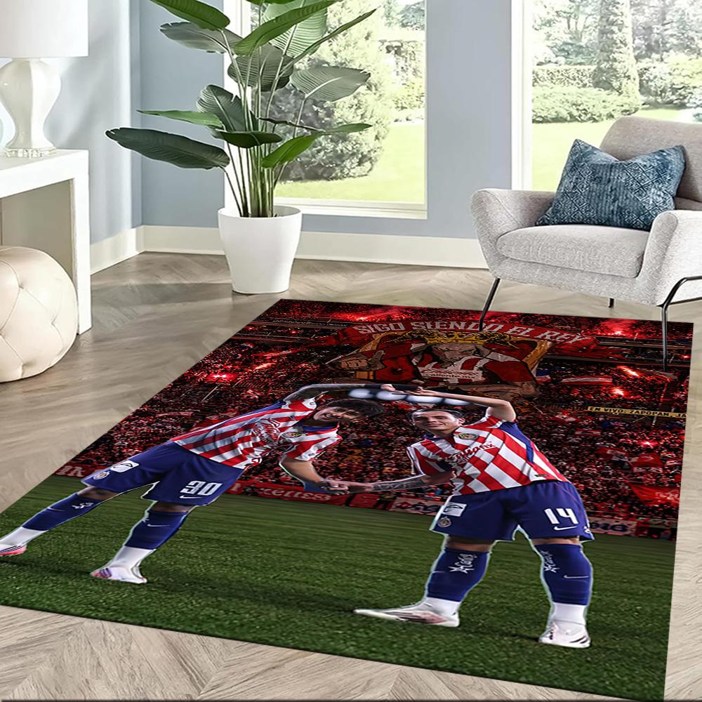 Atletico Madrid Area Rug Perfect For Study Room Balcony Foyer Dormitory Antislip Rug Office Home Decor Perfect Gift For Womenmen