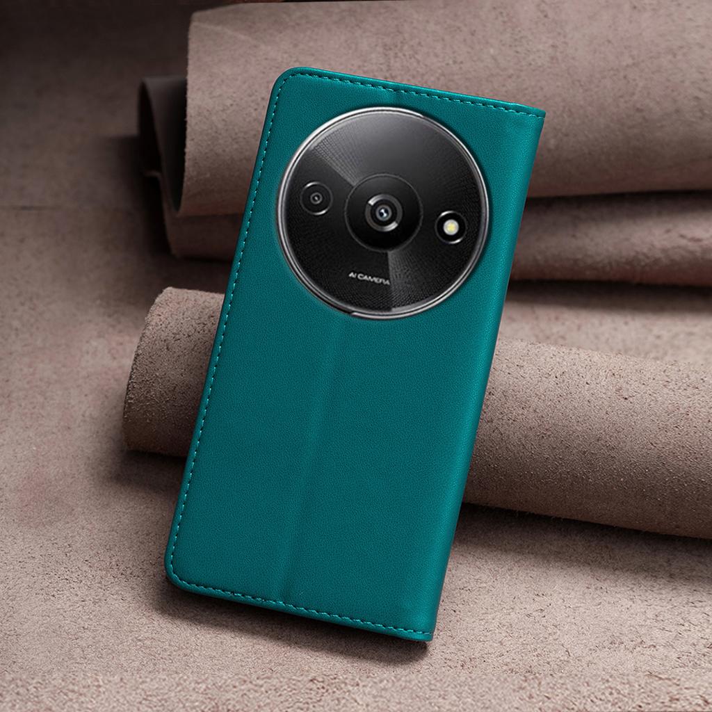 BINFEN COLOR BF18 For Xiaomi Redmi A3 4G/Poco C61 4G Case PU Leather Magnetic Closure Flip Phone Cover