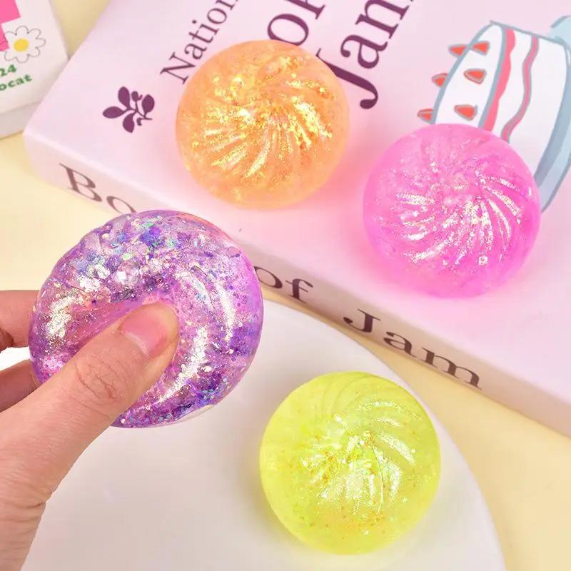 Glowing Dumplings, Glowing Dumpling Steamer Box, Soft Dumpling Anxiety Relief Finger Toy Soft Squeeze Stress-Relief Dough