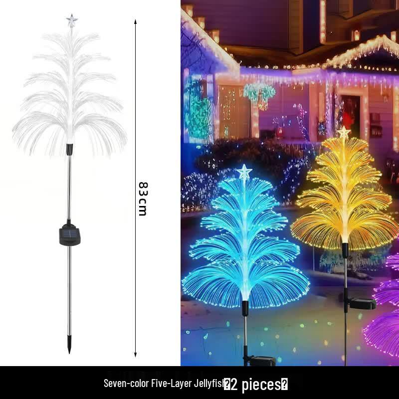 Solar Powered Fiber Optic Jellyfish Garden Lights