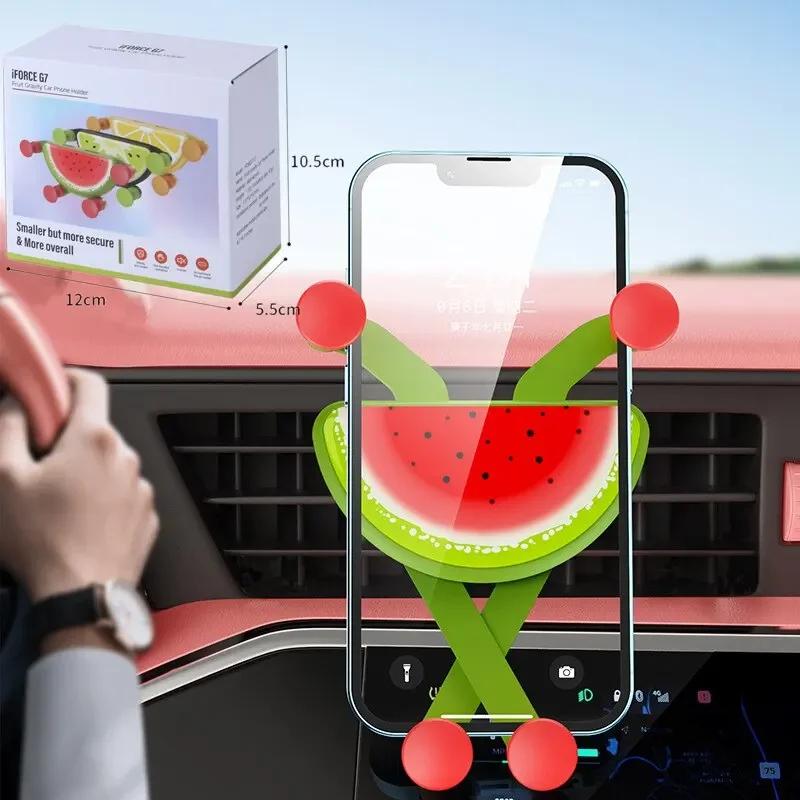 Cartoon Universal Gravity Car Phone Holder Air Vent Clip Mount Auto GPS Stand Compatible with iPhone Xiaomi And Smartphones