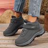 Snow Boots With Fur Lined Warm Ankle Boot for Women Waterproof Anti-Slip Winter Outdoor Shoes Women's Lace-Up Walking Sneakers Trekking Hiking Booties