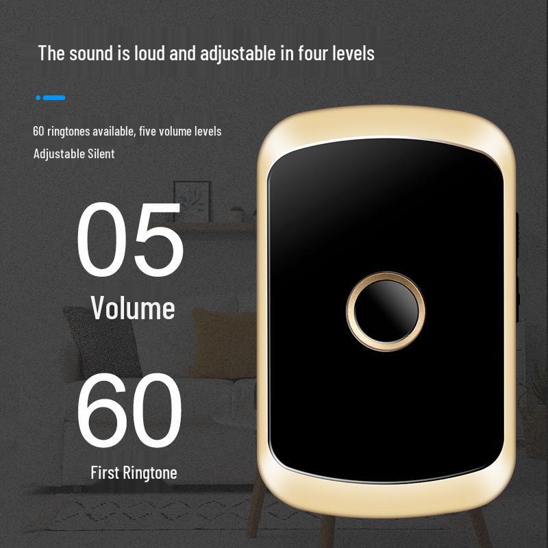 Smart Wireless Self-Powered Doorbell: Ultra-Long Range, Waterproof, One-to-Two Calling, No Electricity Needed.