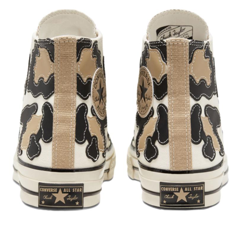 Converse Chuck Taylor All Star 1970s "Hacked Archive" Cow Print High Top Espadrille Unisex White Brown