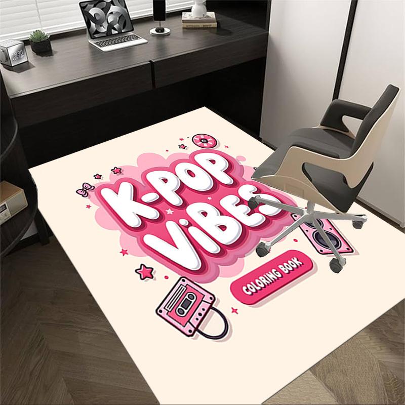 1PC K pop, Vibes Extra Large Non Slip Floor carpet, Office, family, bedroom, Studio Large Area Rug Indoor Rugs