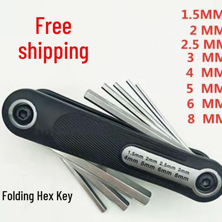 Метрический складной набор шестигранных и Torx ключей Folding Hex Key
