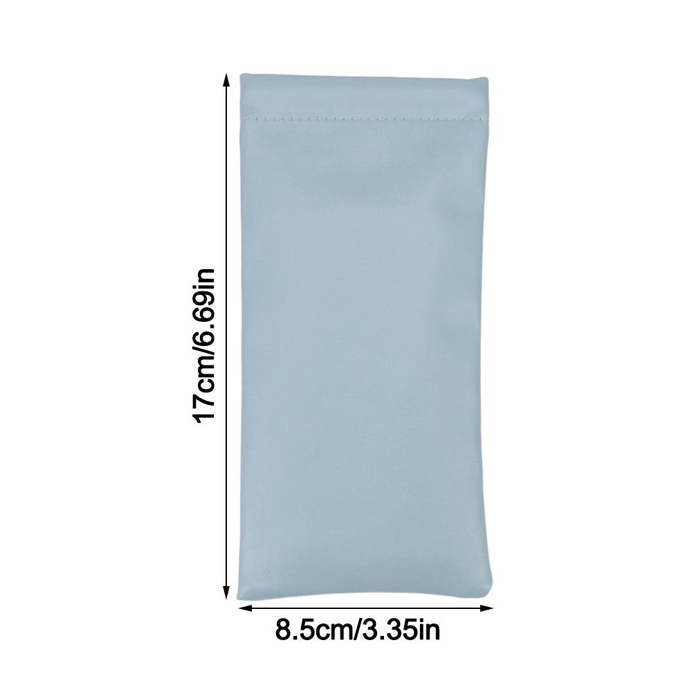 Soft Leather Sun Glasses Pouch Simple Waterproof Bag Case New Eyewear Storage Bags