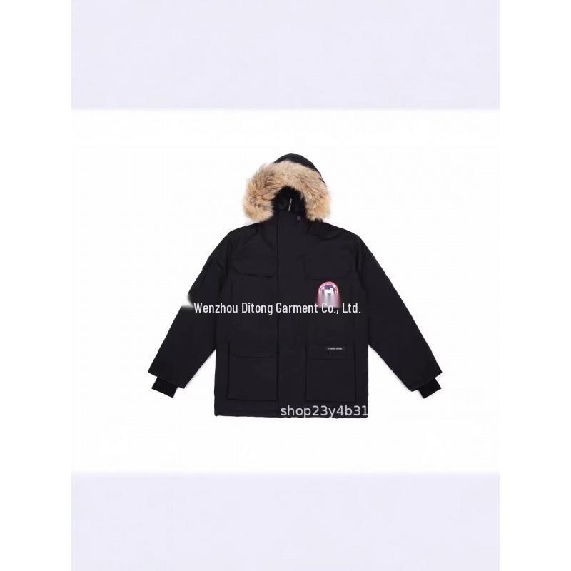 Unisex Expedition Down Jacket Model 08 with Wolf Fur Hood