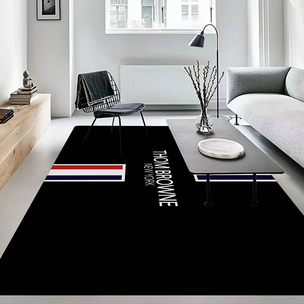 Fashion Brand T-Thom B-Brown Floor Mat INS Style Soft Bedroom Floor House Laundry Room Mat Anti-skid Household Carpets