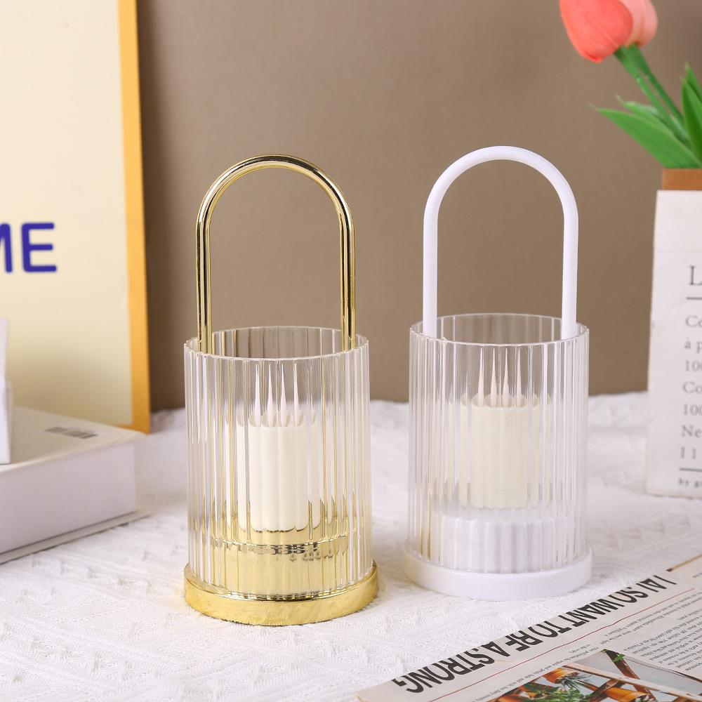 New LED Hand-held Flame Candle Ornaments, Light Luxury Modern Creative Festival Decorative Gift Candle Lamps
