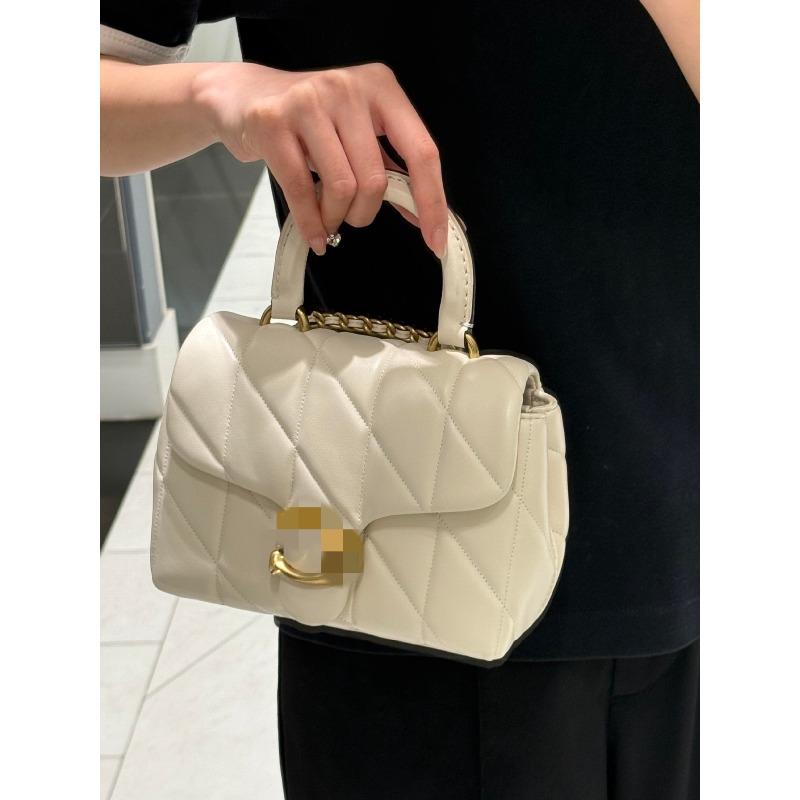 New chain sheepskin single shoulder oblique span handbag
