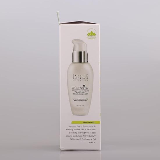 Lotus Herbals Whiteglow Sérum Intensif pour la Peau + Hydratant | Nourrit et Hydrate la Peau | Pour Tous Types de Peau | 30ml