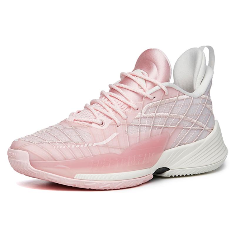 Anta Light Horseman 3 Basketballschuhe Herren Niedrig geschnitten Duftende Blume Rosa/Elfenbeinweiß Sneaker 112221608-3