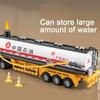 1:50 Scale Oil Tank Truck Miniature Cars Models Toys Alloy Diecast Doors Opened Wheel Pull Back Vehicle For Children Adult Gifts