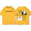Yellow Cartoon Childrens Tshirt Naruto Xiao Organized Six Payne Anime Cotton Doublesided Printing Parentchild Casual Tshirt
