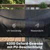 3-Seater Garden Swing Cover, Waterproof Protective Cover, Windproof and UV-Resistant, 420D Oxford Fabric