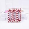 6pcs/box Cute Christmas Tree Decoration Hanging Candy Hook Ornaments Candy Canes Decoration  Holiday
