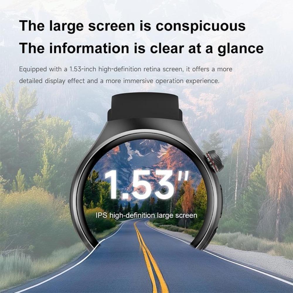 2026 Nuovo Watch5 Pro Smartwatch GPS Schermo AMOLED HD da 1,53 Pollici Bussola Frequenza Cardiaca Impermeabile Modalità Sportive Multiple Chiamata BT Smartwatch