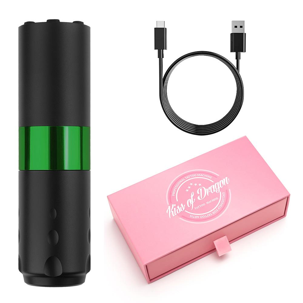 

Беспроводная тату-машинка 4,0 мм ход светодиодный цифровой дисплей 1800 мАч блок питания для тату-машинки вращающаяся ручка для тату-машинки зелёный