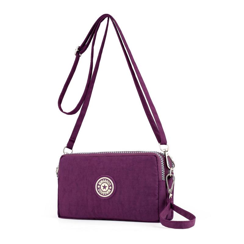 2023 Trendy Korean Style Women's Crossbody Bag with Three Layers and Long Wallet Coin Purse