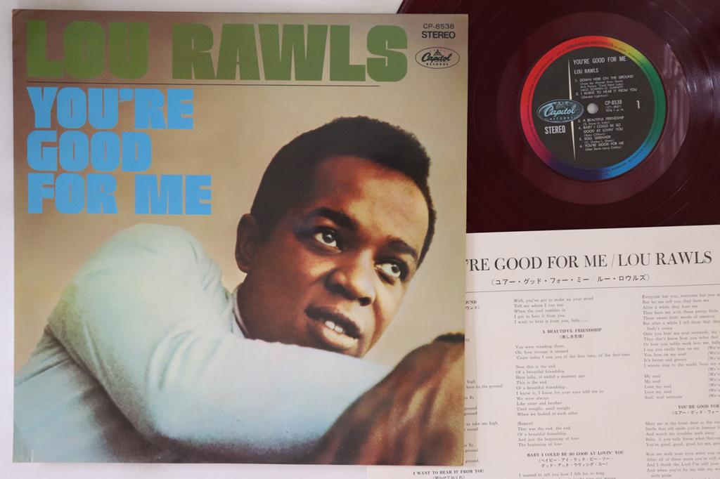 LP Record LOU RAWLS - You're Good For Me CP8538 CAPITOL 1968 Japan Soul/Funk Used
