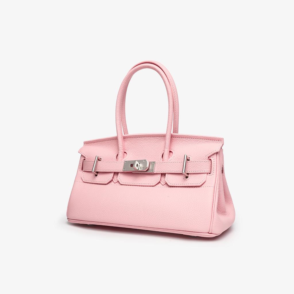 Top Layer Cowhide Togo Leather Horizontal Platinum Bag Leather Women's Bag 5 Large Capacity Commuter Tote Bag Shoulder Crossbody Bag