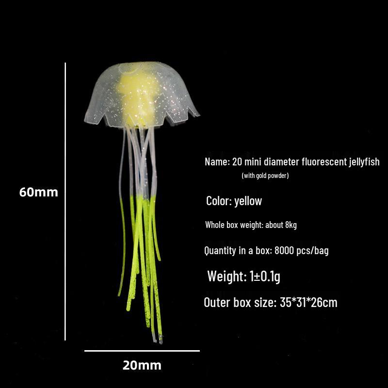 Mini Luminous Jellyfish Lamp - Small Silicone LED Decoration