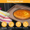 2 Pcs Baking Pan Non-stick Baking Tray Heat Resistant Cake Bread Baking Sheets Tiramisu Cake Mold for Oven Kitchen Accessories