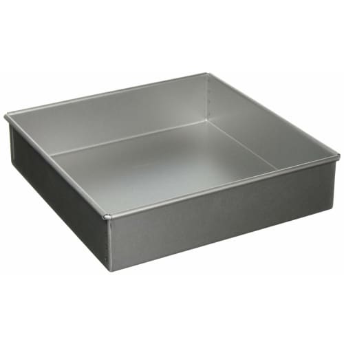 Tiger Crown Ulster Marche Square Baking Mold, 240mm, No. 2362, Body: Aluminum-plated Steel, Reinforcement: Stainless Steel, Japan, WML4702