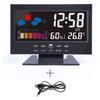 Sveglia con stazione meteorologica interna con retroilluminazione a LED Sveglia con stazione meteorologica con retroilluminazione LCD digitale multifunzione per interni con retroilluminazione