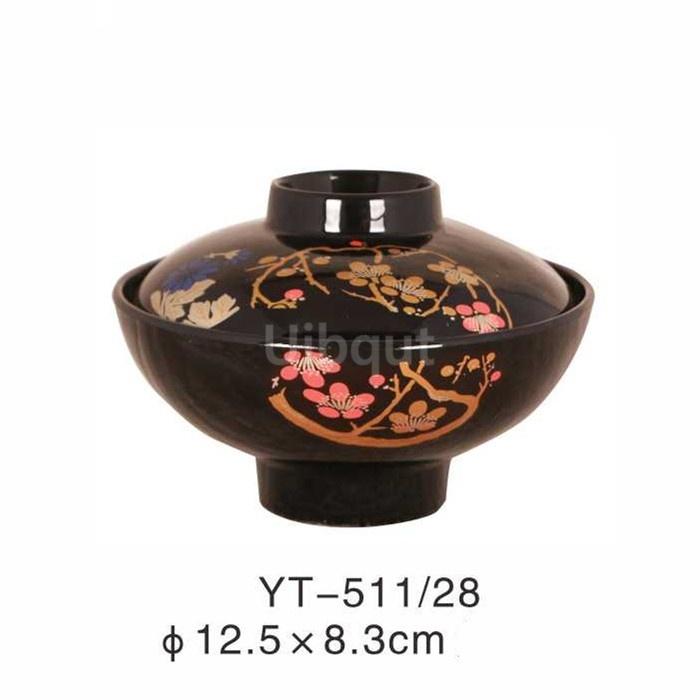 Sushi shop Japanese Style Miso Bowl With Lid Salad Rice Ramen Soup Bowls Udon Bowls Restaurant Ramen Noodle Container Tableware