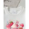 This Valentine'S Day, Girls Can Enjoy a Cozy Long-Sleeve Crewneck Sweatshirt Featuring Adorable Strawberry Drinks with