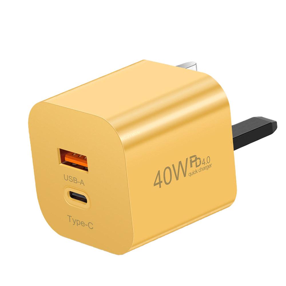 

40W Type-C PD Charger with EU/US/UK Plug - Fast Charging Adapter
